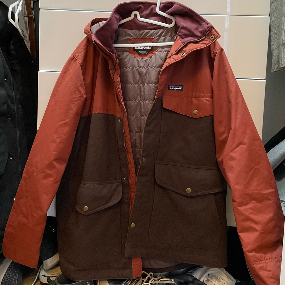 Patagonia hybrid down jacket - Large Men’s Red and Brown